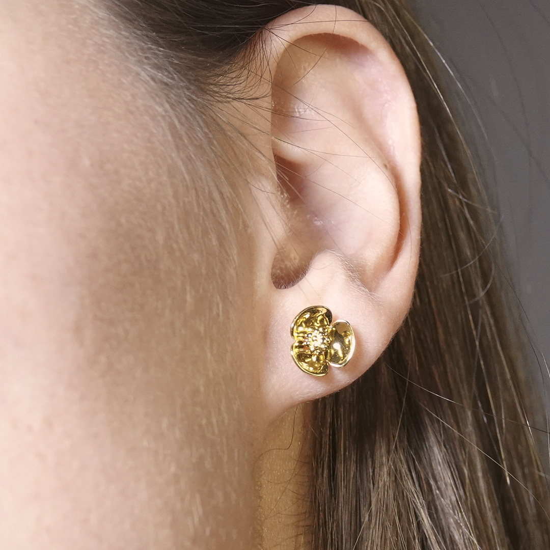 Ørering stift guld - Billede 6